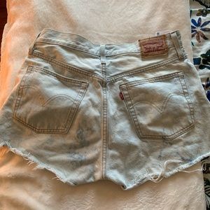 Bleached Levi’s 501 shorts